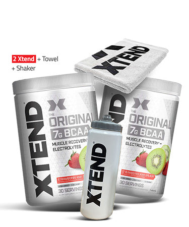2 xtend + free shaker + free towel