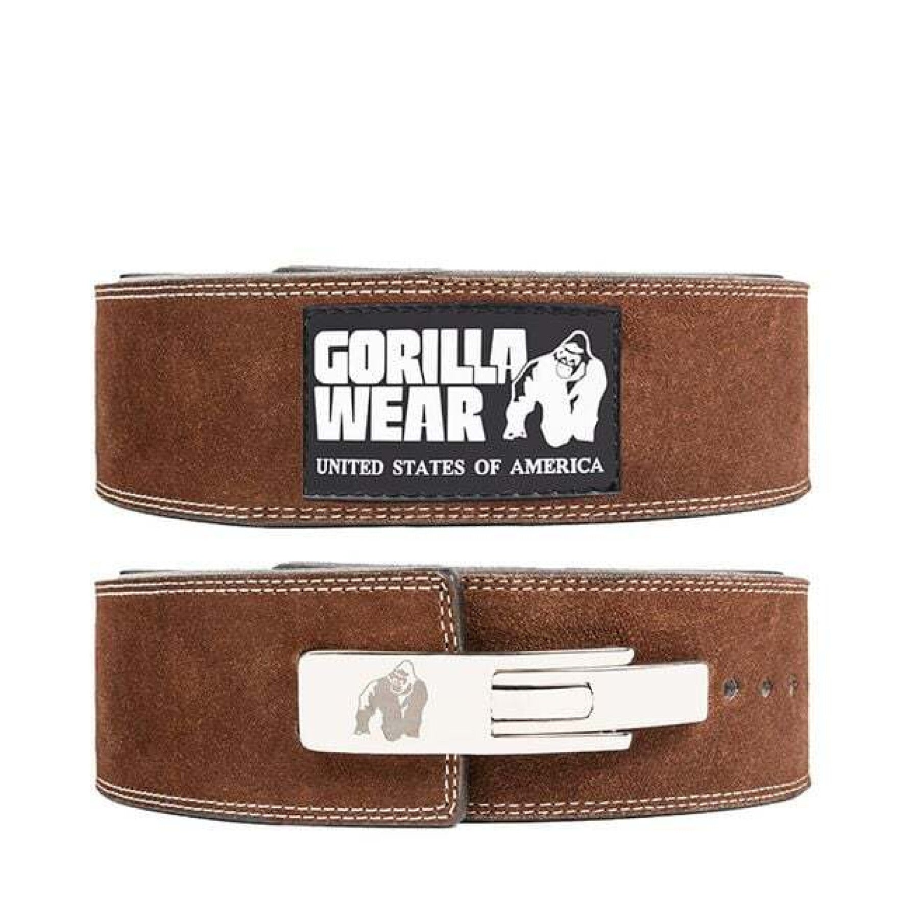 Gorilla Wear 4 Inch Leather Lever Belt