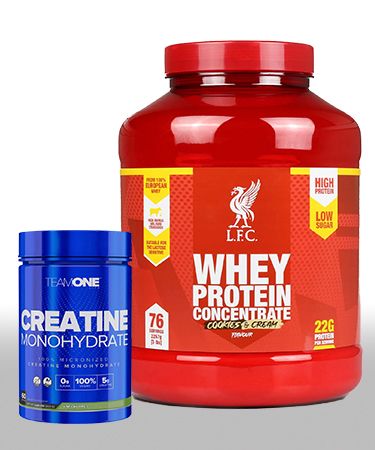 عرض واي بروتين مع كرياتين