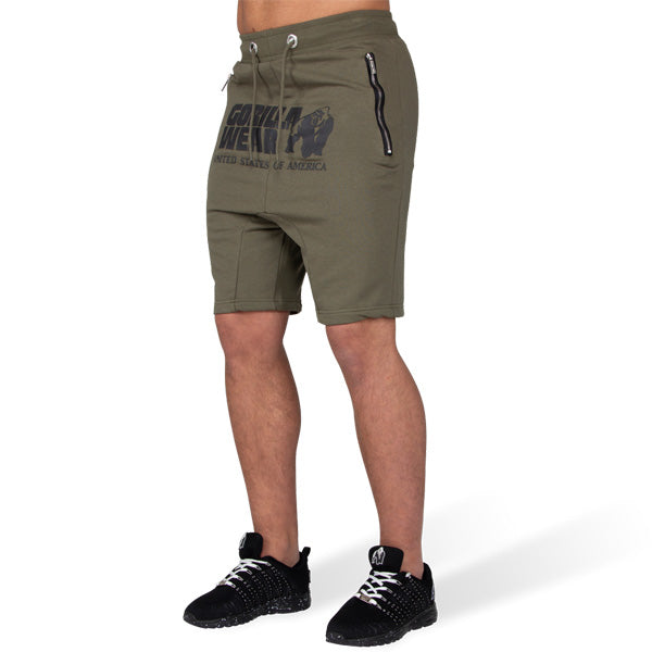 Gorilla Wear Alabama Drop Crotch Shorts Army Green KarradaGroup