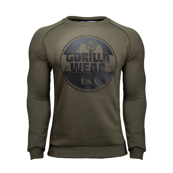 Gorilla Wear - Bloomington Crewneck Sweatshirt - Army Green