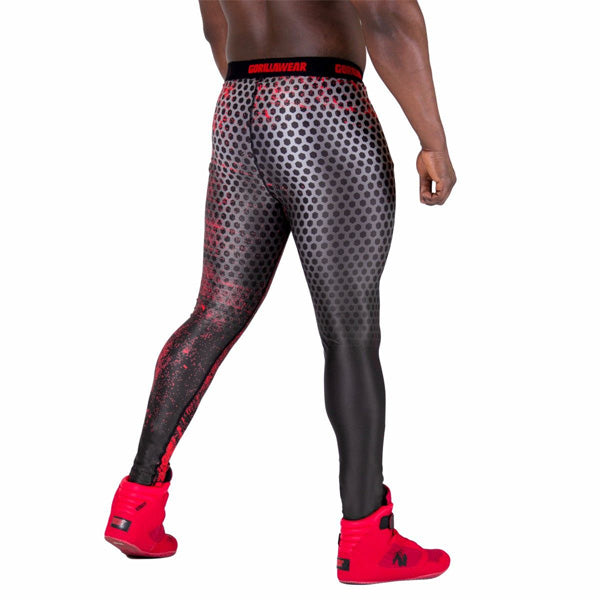Gorilla Wear - Bruce Men's Tights - Red/Black