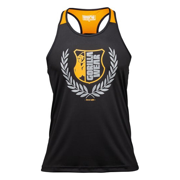 Gorilla Wear - Lexington Tank Top - Black/Neon Orange