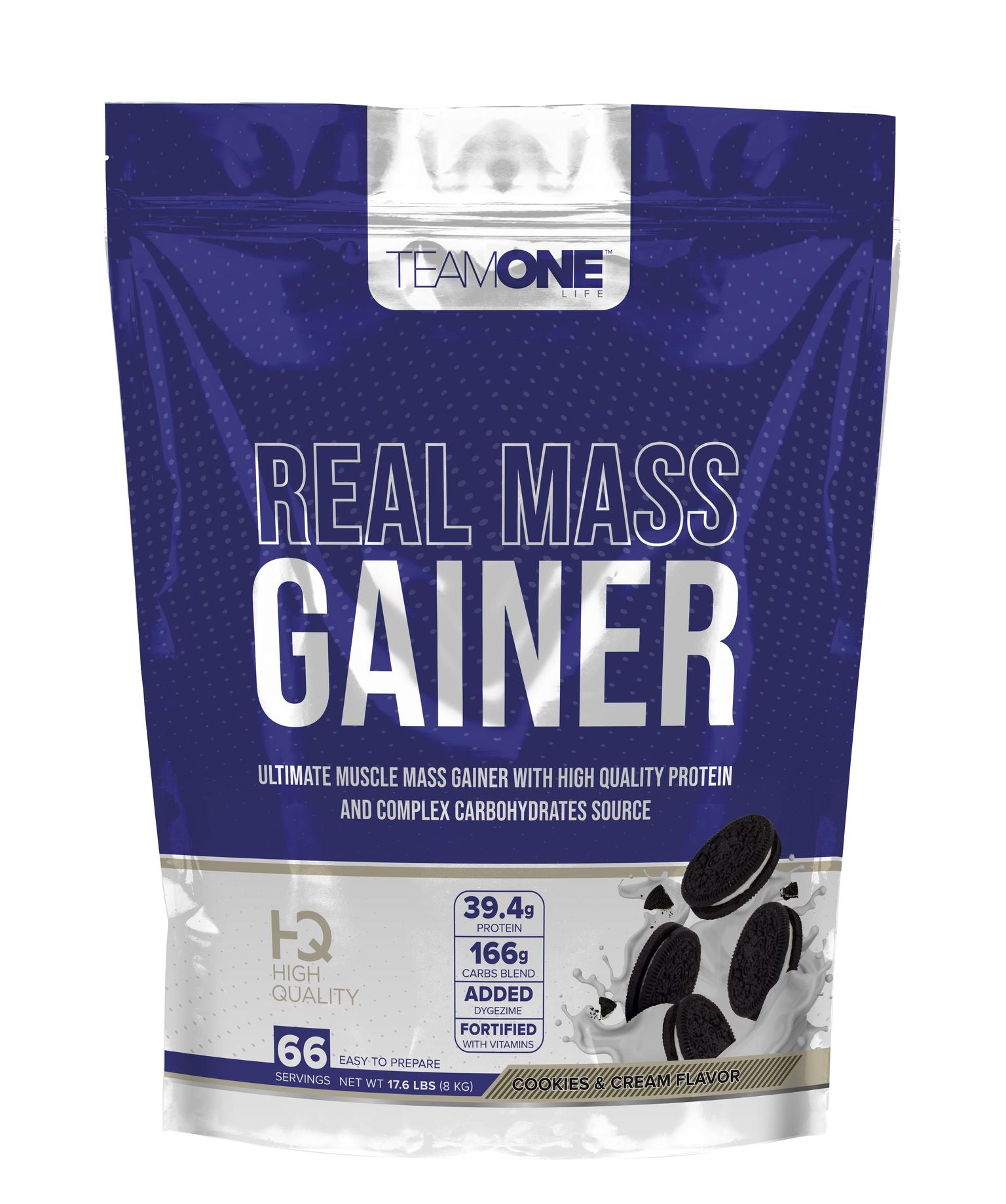 TEAM ONE- REAL MASS GAINER 8 KG