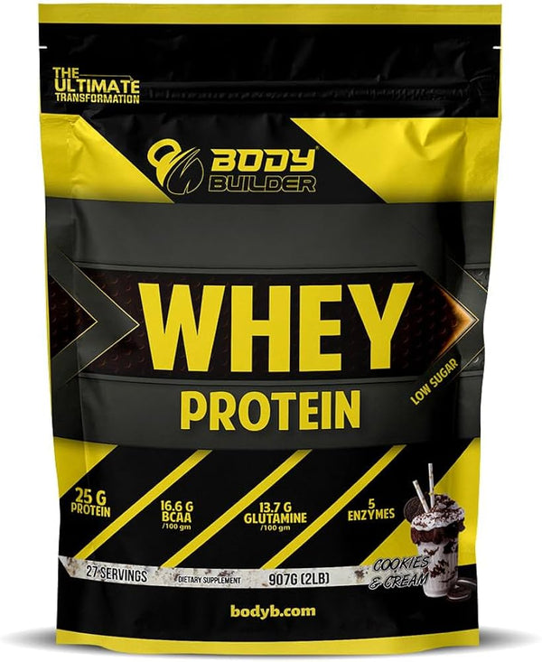 BODY BUILDER 100% WHEY PROTEIN BAG 907G