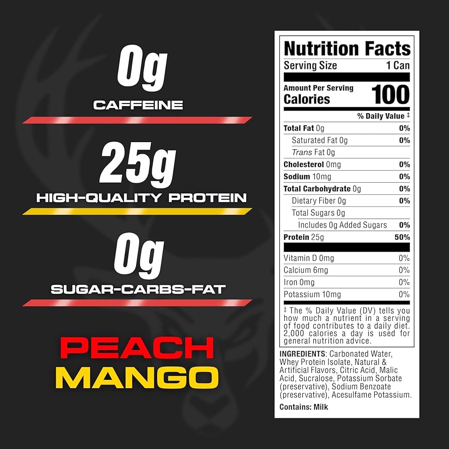 Bucked Up Lightly Carbonated Protein RTD