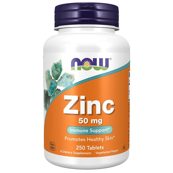 NOW ZINC 50MG 250 TABLETS