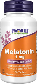 NOW MELATONIN 1MG 100TABLETS