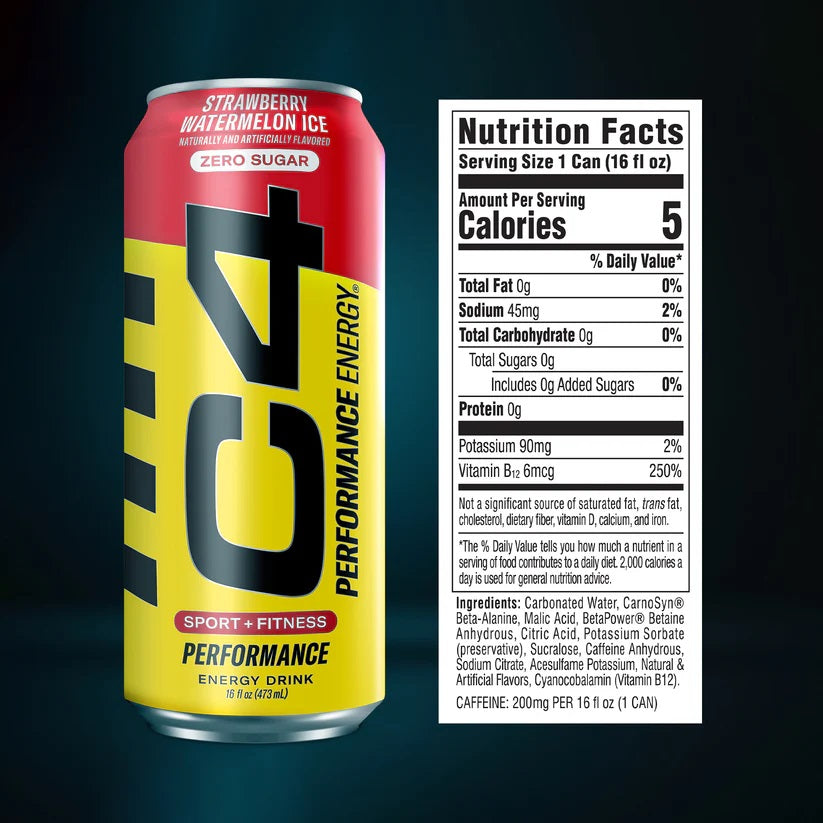 C4 performance Energy ZERO SUGER Drink