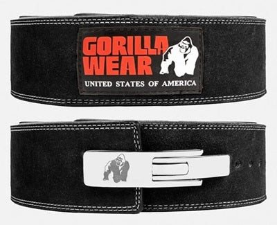 Gorilla Wear 4 Inch Leather Lever Belt