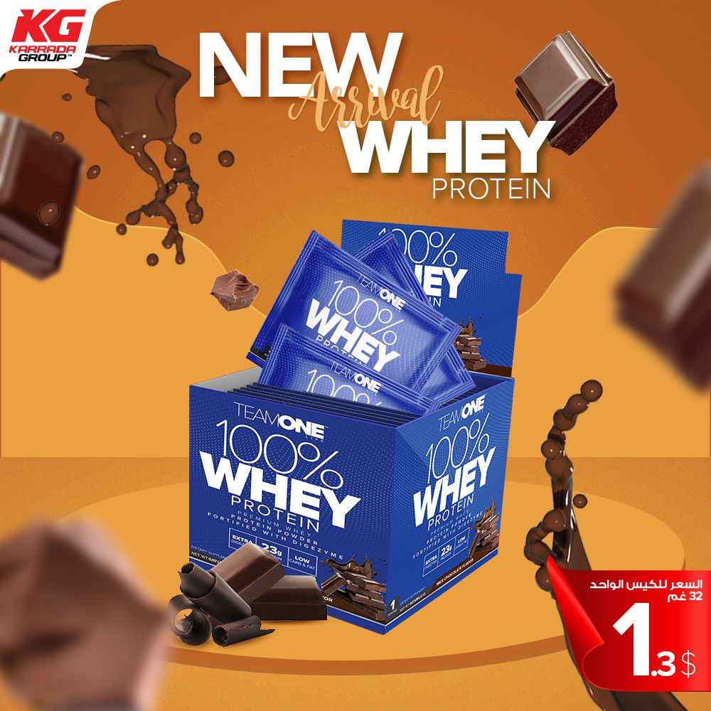 TEAM ONE LIFE- 100% WHEY PROTEIN | One Time Use Sachets