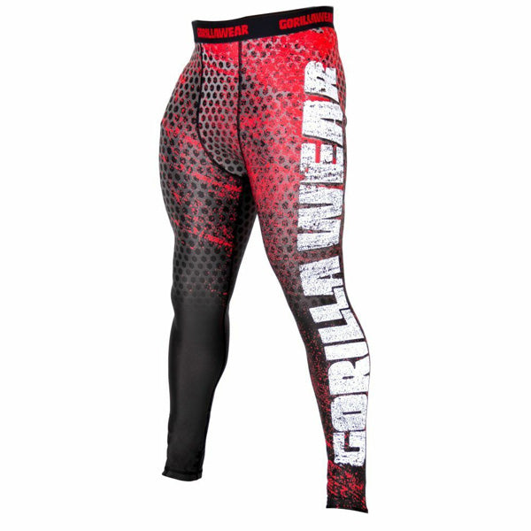 Gorilla Wear - Bruce Men's Tights - Red/Black