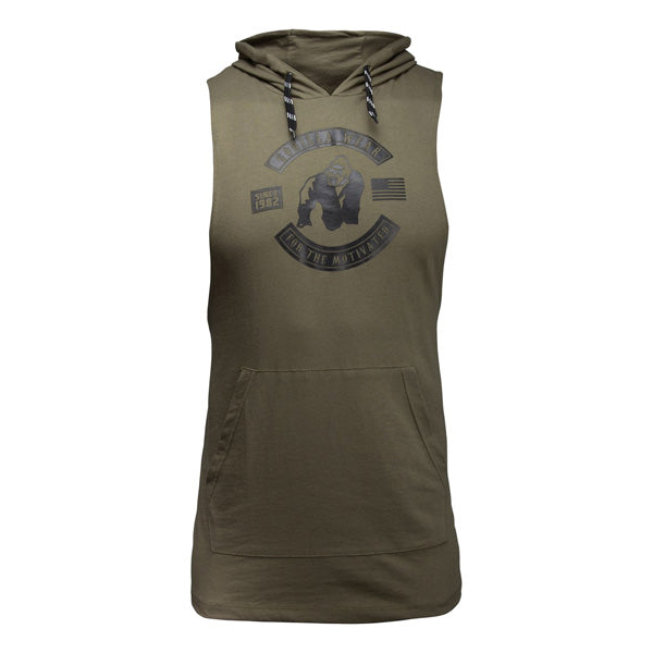 Gorilla Wear - Lawrence Hooded Tank Top - Army Green