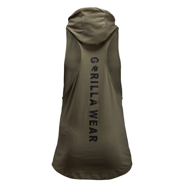 Gorilla Wear - Lawrence Hooded Tank Top - Army Green