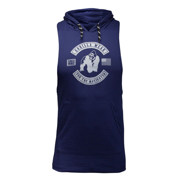 Gorilla Wear - Lawrence Hooded Tank Top - Navy