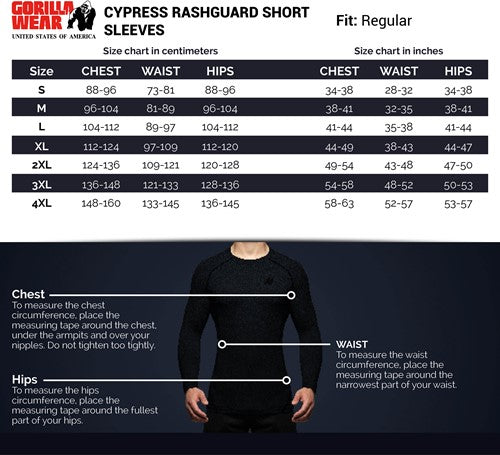 Gorilla Wear - Cypress Rashguard Short Sleeves
